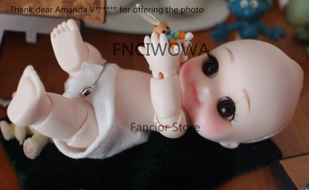 Полный набор высшего качества 1/12 bjd Детская кукла подгузник choo кукла милый младенец лучший подарок манекен детская игрушка