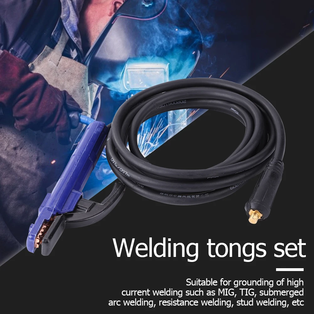 Медный Заземляющий зажим 300A с кабелем 4 м портативный Электрический сварочный