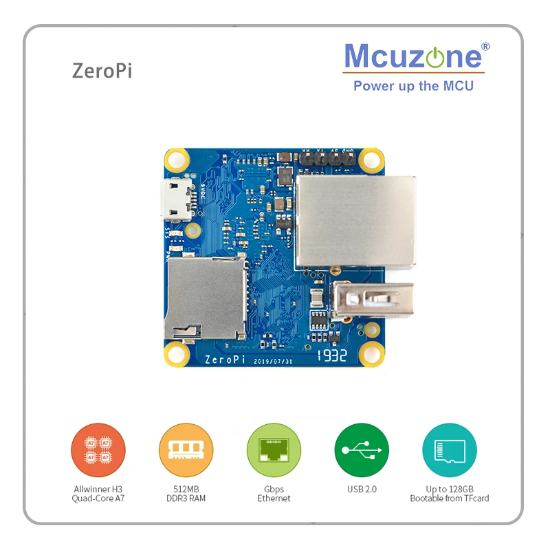 NanoPi ZeroPi 512MB RAM Gbps Ethernet Cortex A7 макетная плата Allwinner mini linux pi zero FriendlyARM | Компьютеры и
