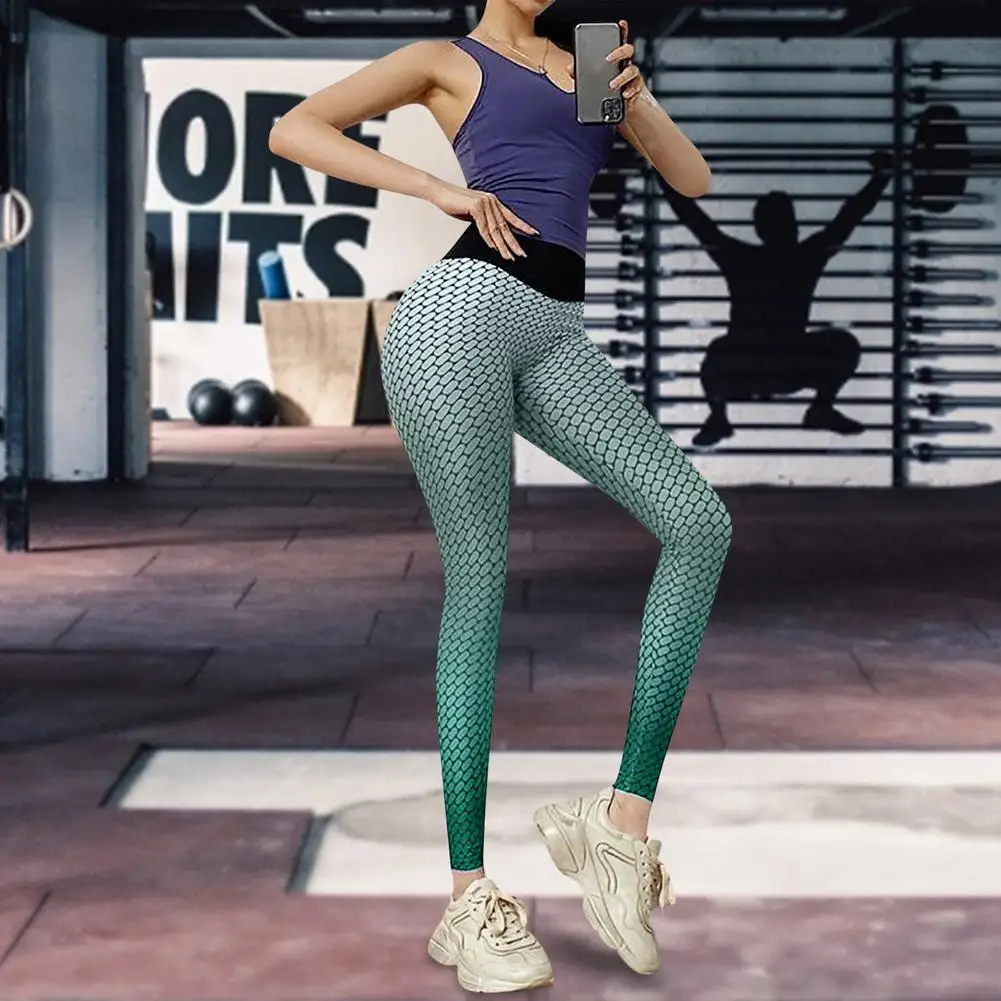 

2021 горячая Распродажа Фитнес женский полной длины Леггинсы Стретч-Йога Брюки Высокая Талия хип-лифтинг эластичные штаны облегающие штаны д...