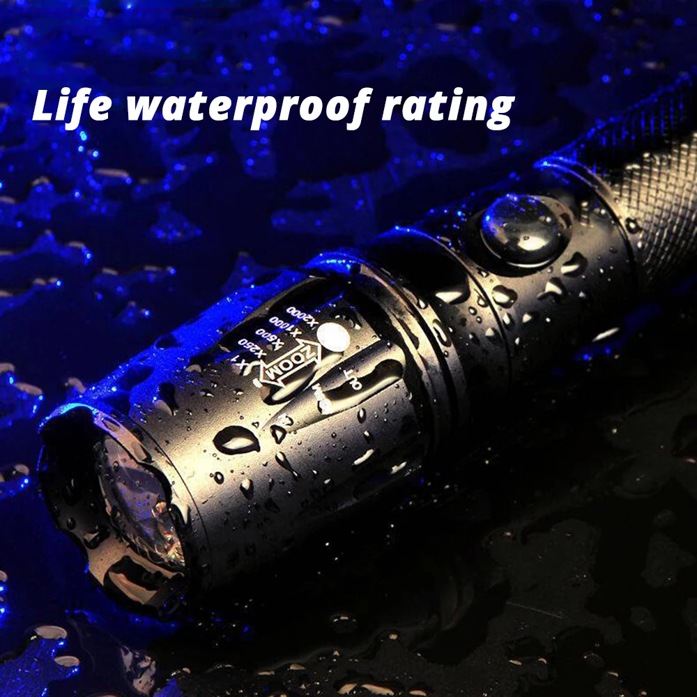 Супер яркий светодиодный фонарик 3 режима освещения фонарь с поддержкой зума