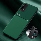 Высококачественный защитный чехол для OPPO Realme 6 7 Pro Силиконовый противоударный чехол КРЫШКА ДЛЯ Realme 7i V5 X7 GT C11 C12 C17 автомобильный магнитный держатель Матовые чехлы для телефона