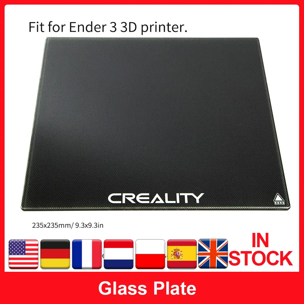 Creality 3D Ender 3 принтер стеклянная ультрабаза с подогревом со встроенной