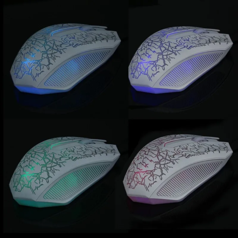 Проводная игровая мышь 3200DPI светодиодный ная оптическая 3 кнопки 3D USB Pro игровые