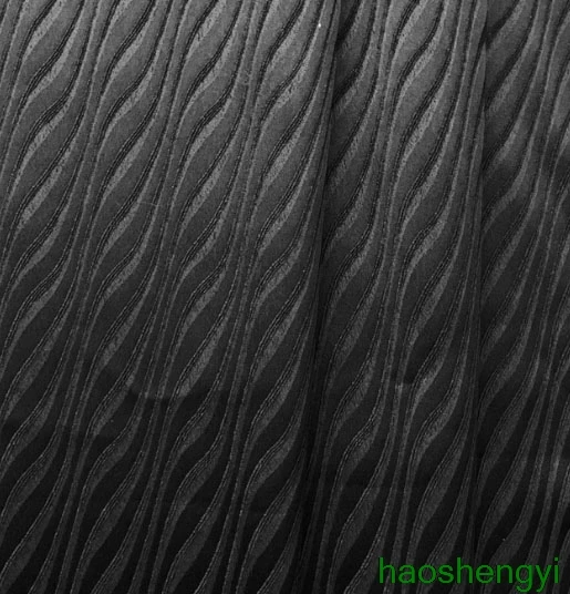 Простая модная жаккардовая ткань с узором в виде вертикальных волн трехмерная