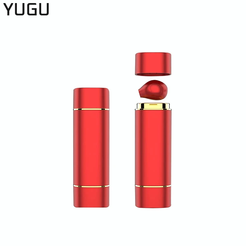 

YUGU Pro6 миниатюрные беспроводные наушники Bluetooth 5,0 с сенсорным управлением стильные наушники в форме Помады Портативный зарядный чехол наушн...