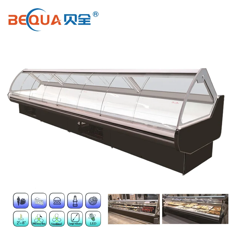 Коммерческое холодильное оборудование витрины готовая еда счетчик для