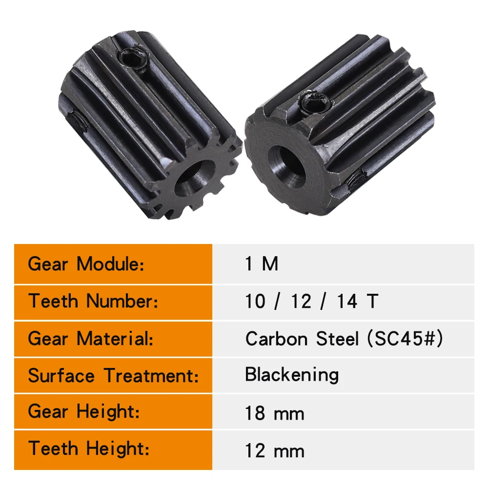Модуль 1 задняя Шестерня Φ/12T/14T SC45 # двигателя из углеродистой стали размер