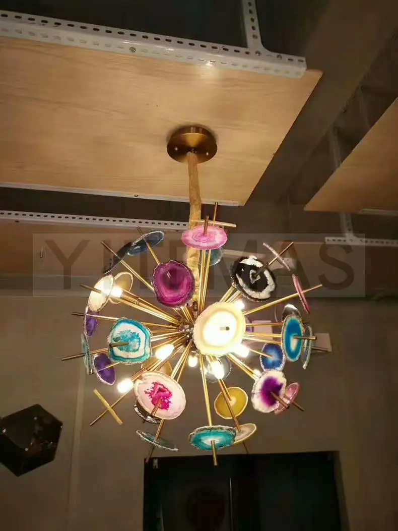 Синий розовый фиолетовый желтый зеленый коричневый натуральный агат каменные