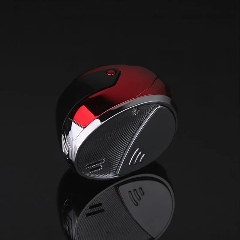 Креативный металлический шлем газовая зажигалка брикет свободный огонь