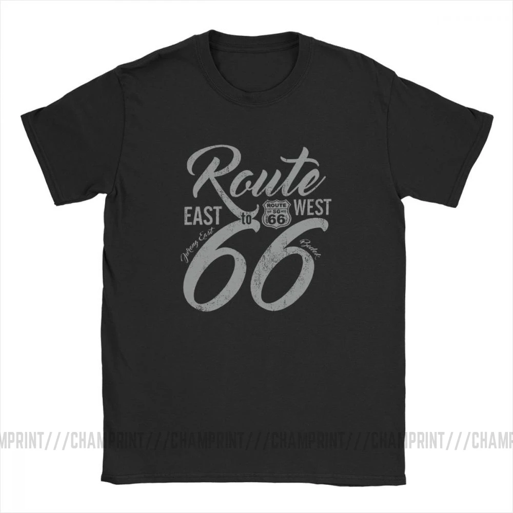 Мужская футболка Route 66 Mother Road SG18 винтажные топы из чистого хлопка хипстерские