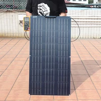 100w solar panel 18v high efficiency monocrystalline solar cell flexible solares paneles 12v 24v battery charger 200w kit