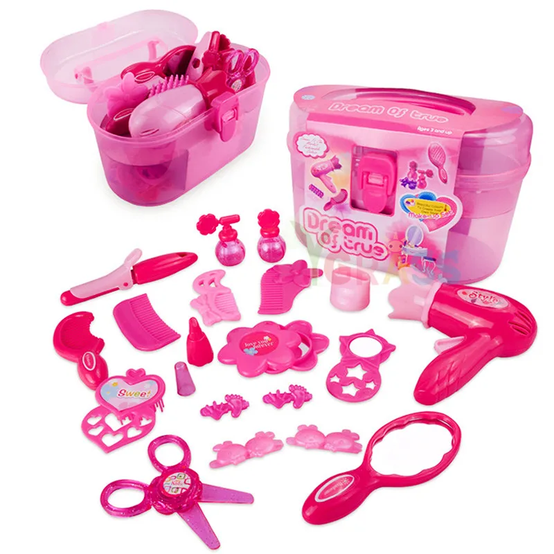 Детские игрушки Парикмахерская для девочек Детская косметика игры детей ролевые