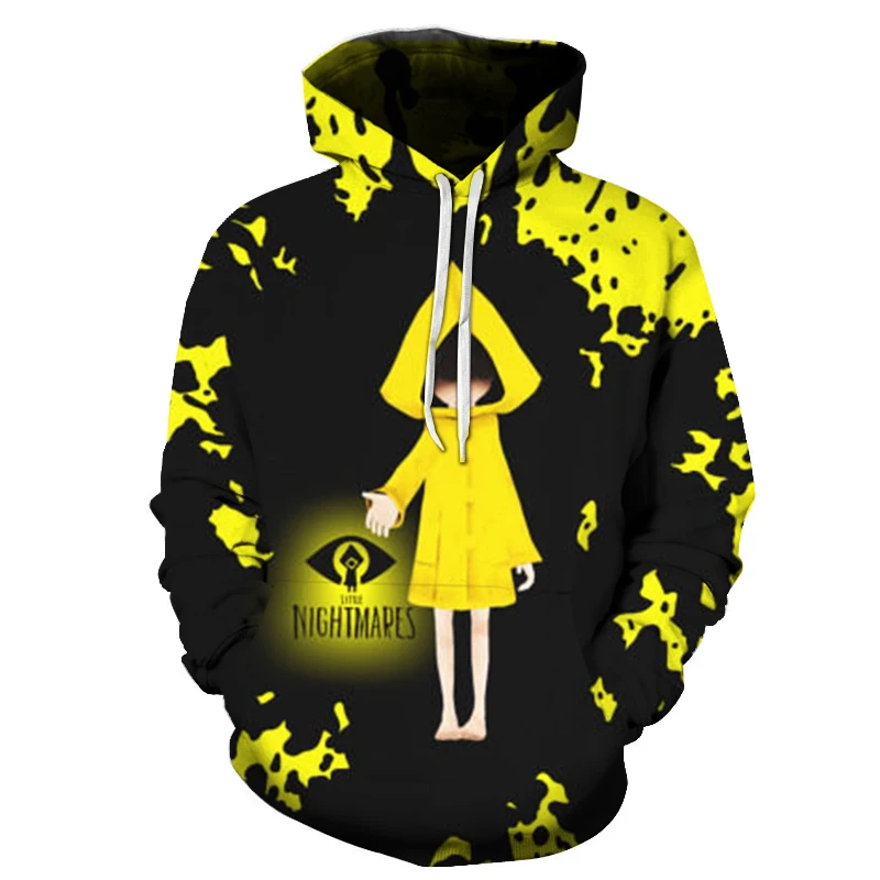 

3D Game Little Nightmares 2 Hoodie Teenager Kid Long Sleeve Pullover Sweatshirt Women Men Hip Hop Street Hoodie Sweatshirt Coat