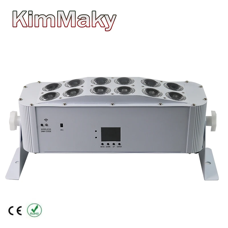 Maky сценический светильник 12x18 Вт RGBWA + UV беспроводной dmx светодиодный на