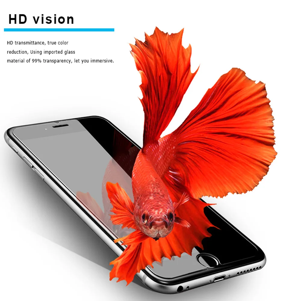 9H HD Phone Screen Protector for iPhone 12 Pro X XR XS Max Hard Tempered Glass 11 7 8 6 6S Plus 5 5S SE 4 4S | Мобильные телефоны и