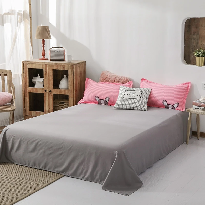 

Machine Washable Printing Polyester 4 Piece Bedding Sets Invisible Zipper Elastic Quilt Cover Queen 2 Pillowcases (19*29Inches