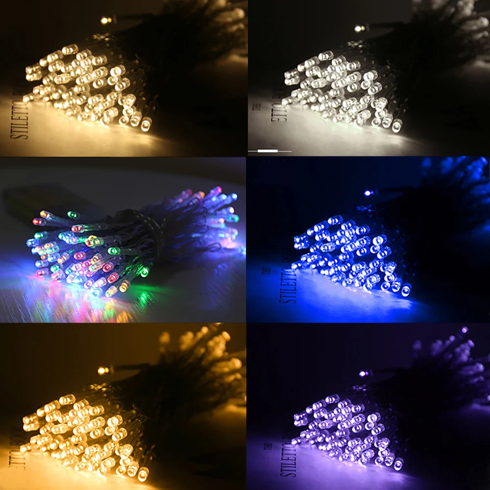 Светодиодный фонарь на батарейках водонепроницаемый сказочный светодиодный