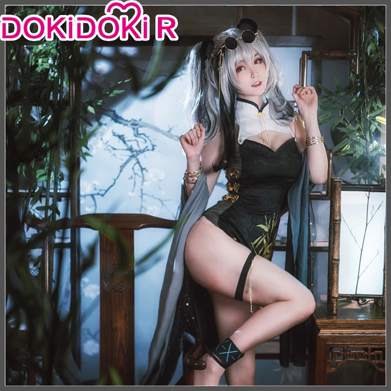 

DokiDoki-R Game Arknights Ambience Synesthesia FEater Cosplay Costume Women FEater Game Arknights Cosplay FEater Cheongsam