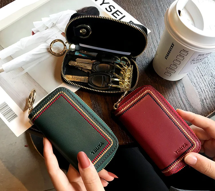 

Fashion Women Key Wallet Key Holder Leather Long Keys Bag Case Keychain Wallet Key Holder Gift For Girls