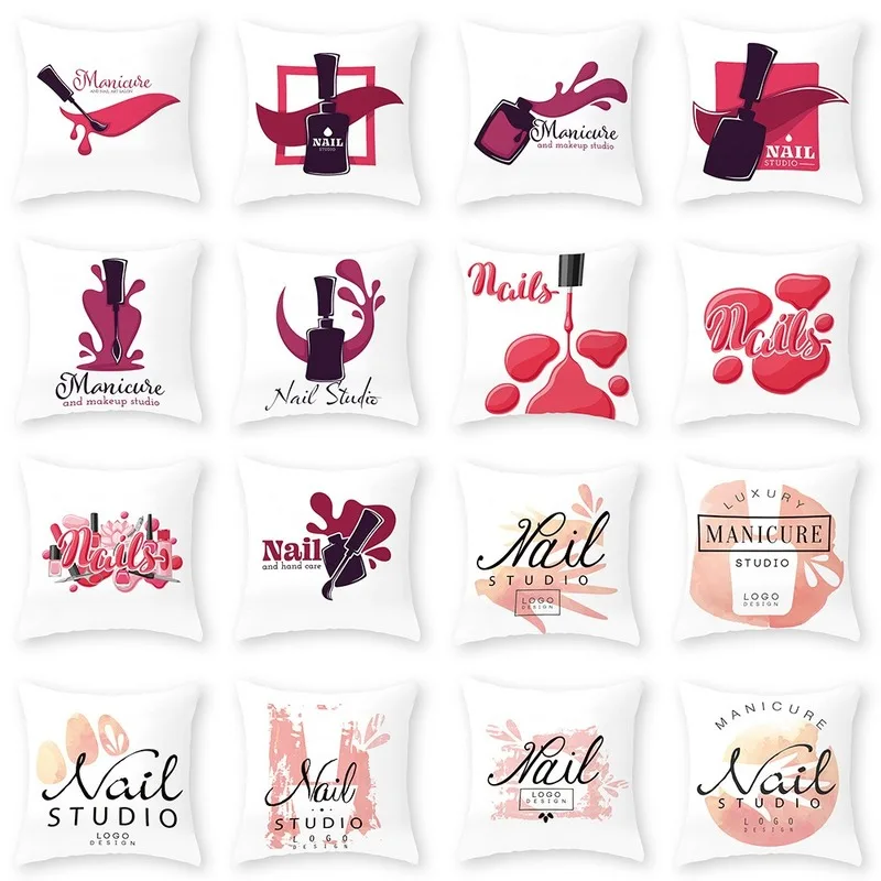 Ручная роспись помада с цветами бутылки супер мягкий чехол для подушки из