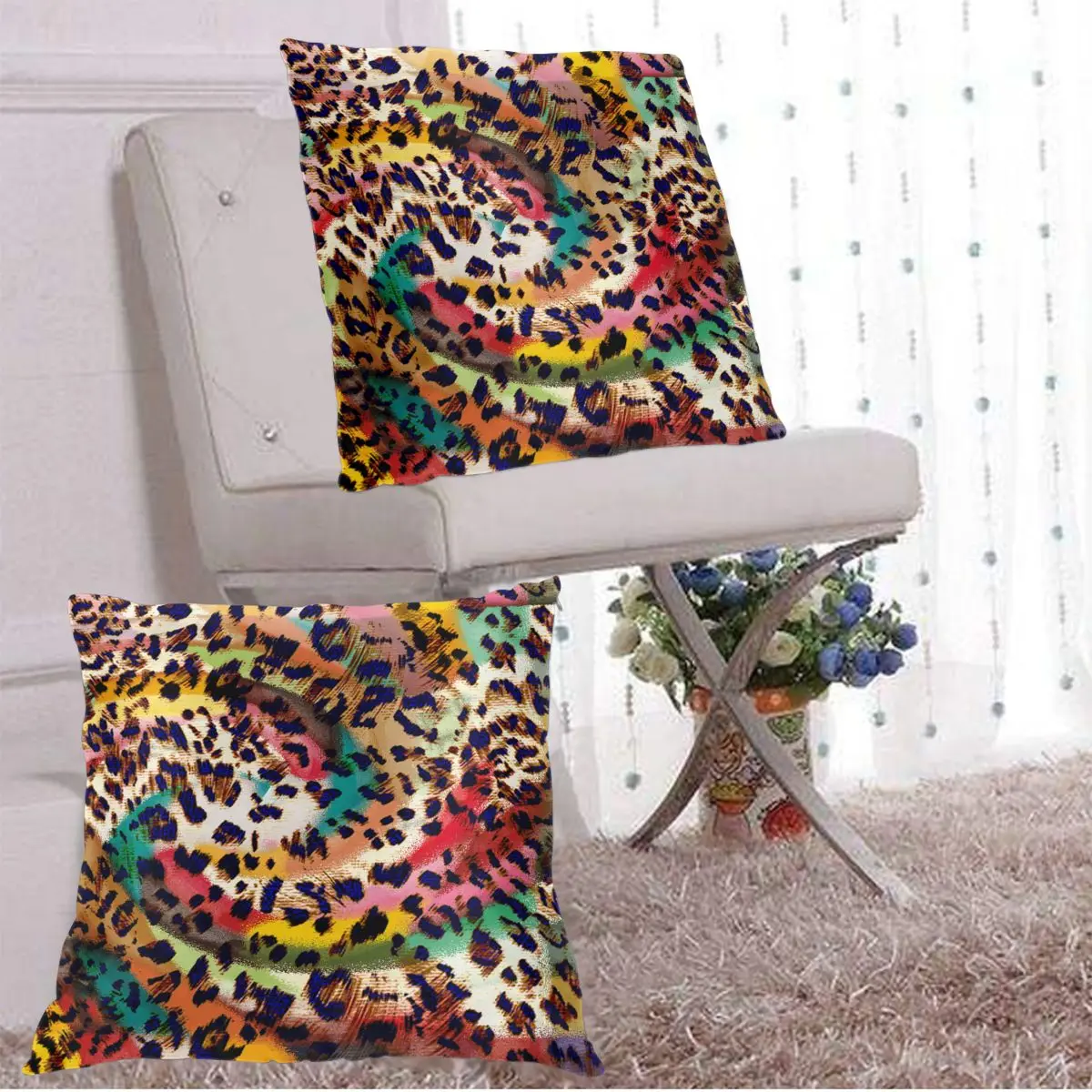 

Animal Print Leopard Texture Pillowcase Comfortable Pillow Cover Pillowcase For Bed Throw Pillow Covers