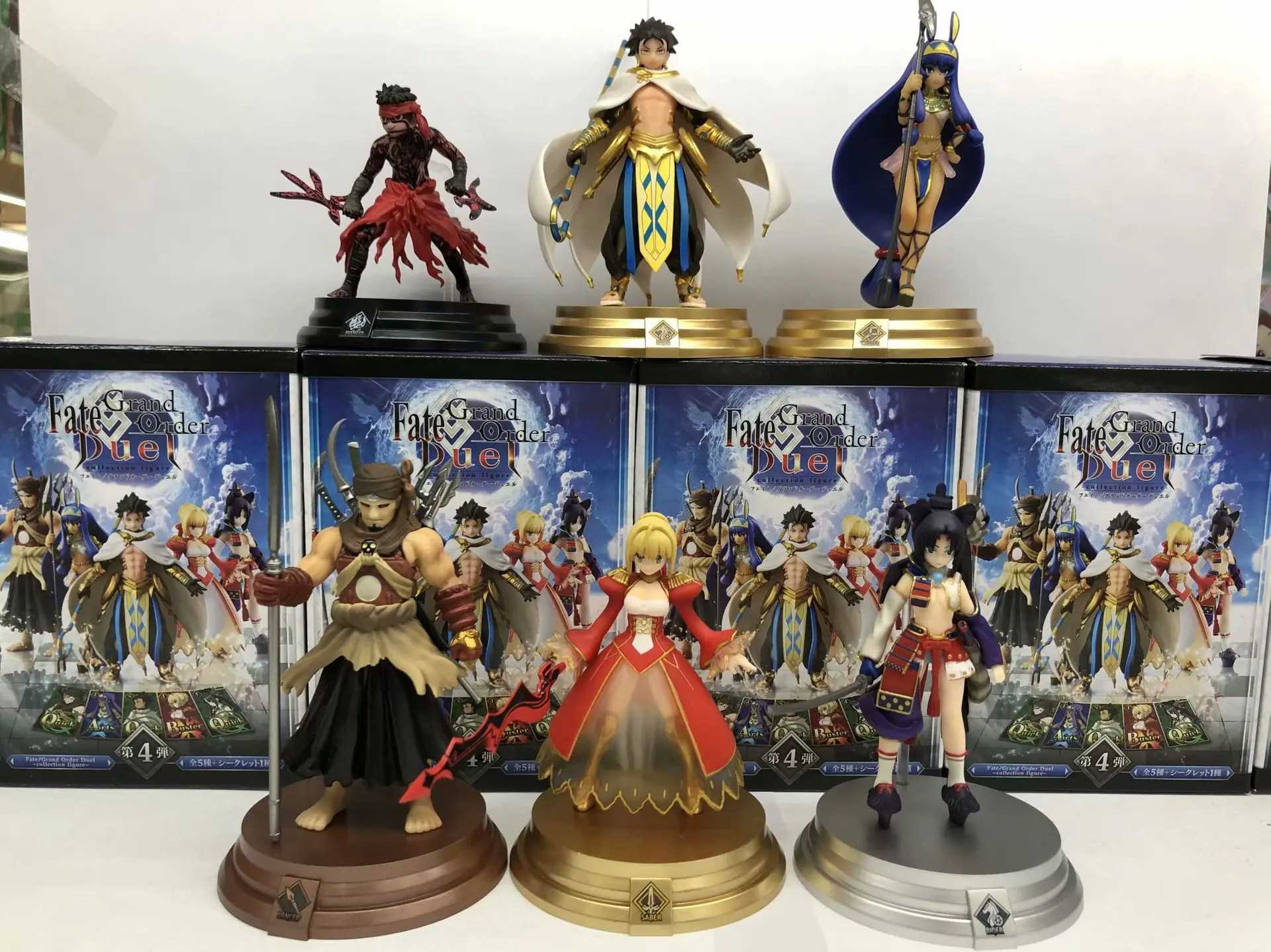 Аниме 6 шт./компл. Fate Grand Order Saber ПВХ фигурка игрушка 8 см Fate/stay Night сексуальная