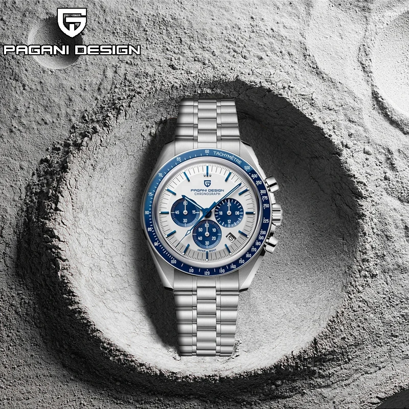 

PAGANI DESIGN 2022 Moon Landing Men's Quartz Watch Luxury Brand Sapphire Crystal Men Wristwatches 100M Waterproof Orologio Uomo