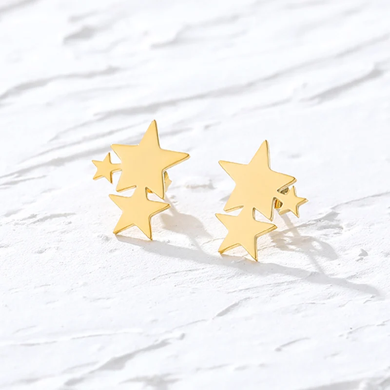 

Tiny Moon Star Earrings For Women Brincos Teen Mothersday Celestial Birthday Gift Stainless Steel Small earings fashion jewelry