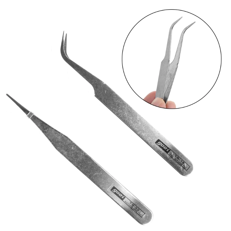 

1 Pc Precision Repair Mounting Tool Electronic Stainless Steel Tweezer