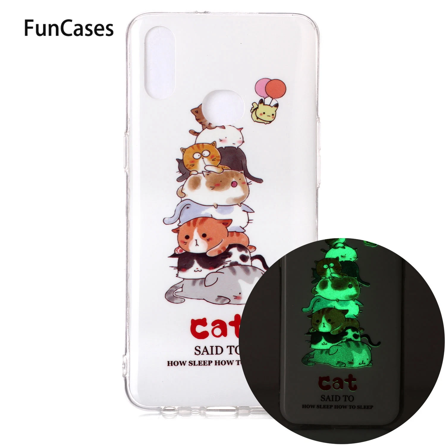 Чехлы для смартфонов с животными милые светящиеся защитные чехлы из ТПУ Samsung Galaxy