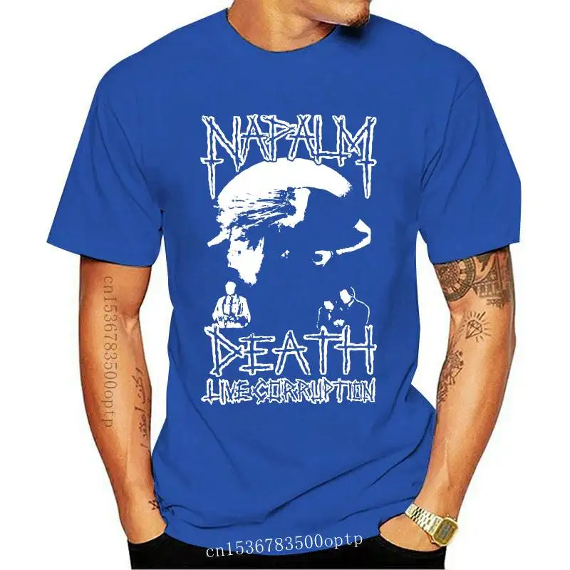 

New NAPALM DEATH Live Corruption V2 BLACK T SHIRT cotton all sizes S-5XL