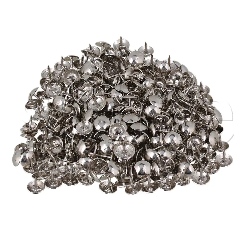 200 шт 9x9 мм мебельные гвозди Stud Tack с круглой купольной головкой из серебра|nail