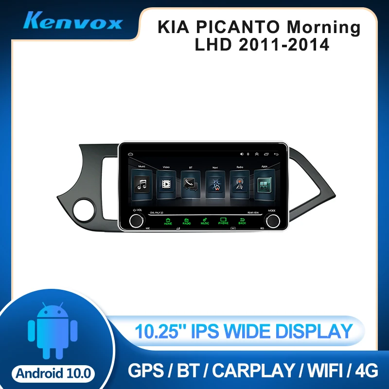 

Автомагнитола 2 din, 10,25 дюйма, IPS, Android, для KIA PICANTO Morning, LHD 2011-2014, мультимедиа, GPS-навигация, Авторадио, стерео видео