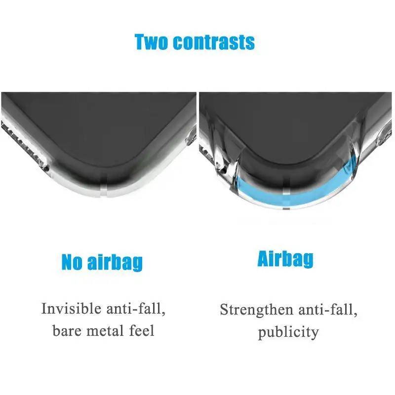 Прозрачный чехол для iPhone 11 Pro Max X XS Max XR Airbag противоударный силиконовый чехол из ТПУ для телефона iPhone 6 6S 7 8 Plus