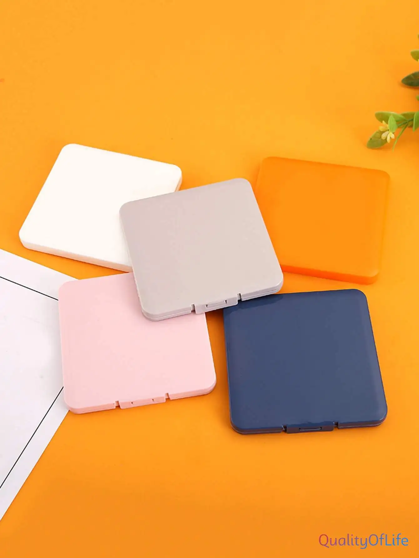 

1pc Random Color Face Cover Storage Box one-size Multicolor PP 1 pieceFace Cover Storage