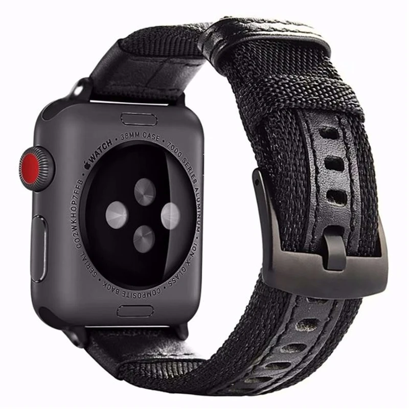 Спортивный ремешок петля для Apple Watch 4 5 iWatch 40 мм 44 наручный браслет тканый