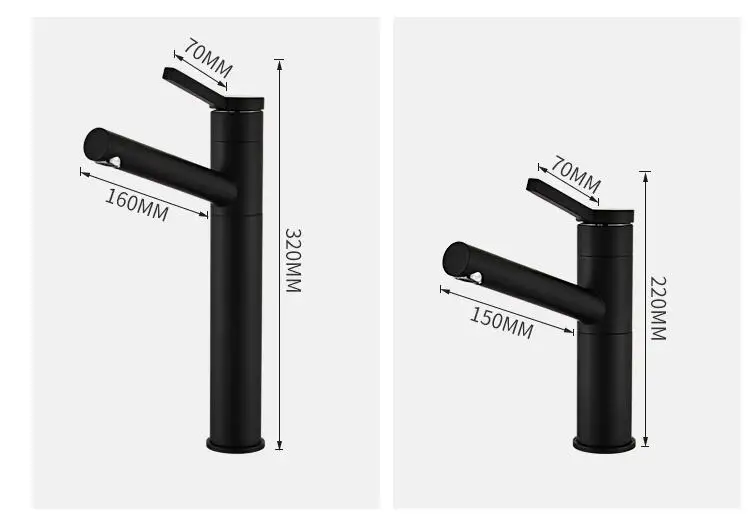 Смеситель для умывальника из золотой латуни однорычажный смеситель с горячей и