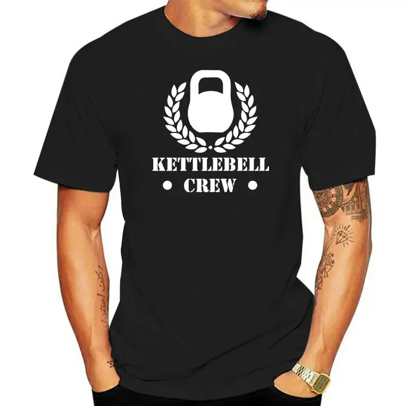 

Men t shirt Kettlebell Crew Fit Various Colours and Sizes Gym Muscle Weights t-shirt novelty tshirt women