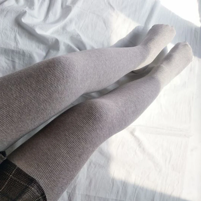 Зимние кашемировые теплые колготки женские цветные толстые хлопковые с высокой