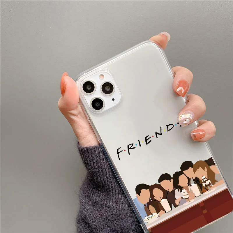 Central Perk Friends Phone Case for iPhone 12 mini 11 Pro Max X XR XS 6S 7 8 Plus SE 2020 Cover Transparent Soft Cases | Мобильные