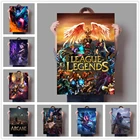 ТВ-постер Arcane League of Legends, ролевая игра Jinx Jess, холст, живопись, настенное искусство, картина, домашний декор для игровой комнаты, Интернет-кафе