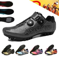 dazzle color cycling shoes mtb breathable self locking spd cleat bicycle shoes outdoor racing sneakers men road bike sport shoes