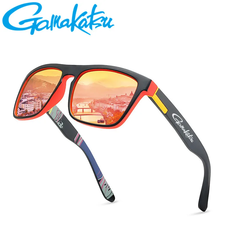 

Gamakatsu 2021 Men's Polarized Fishing Glasses Summer Outdoor Mountaineering Fashionable Colorful Film Sports Sunglasses 168#