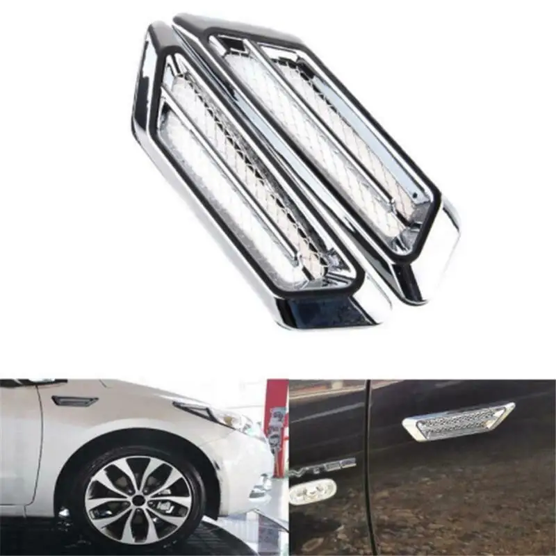 1 пара универсальная боковая сетка чехол Акула жабры авто стикер автомобильный