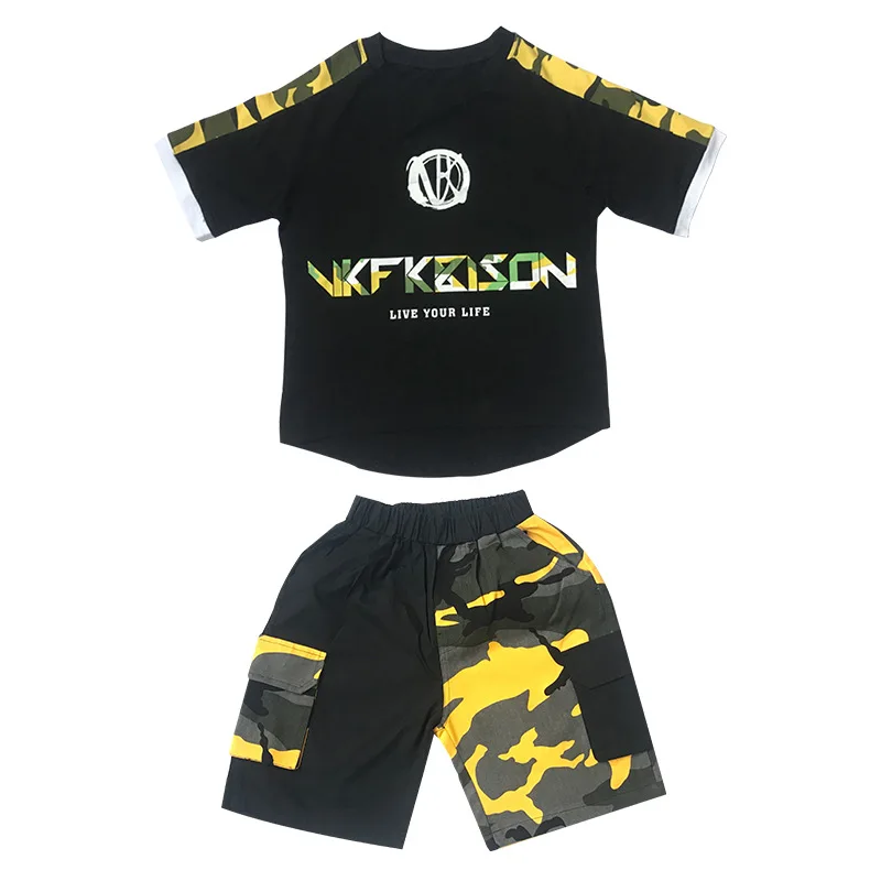 Костюм детский Камуфляжный с коротким рукавом на рост 110-180 см | Детская одежда и