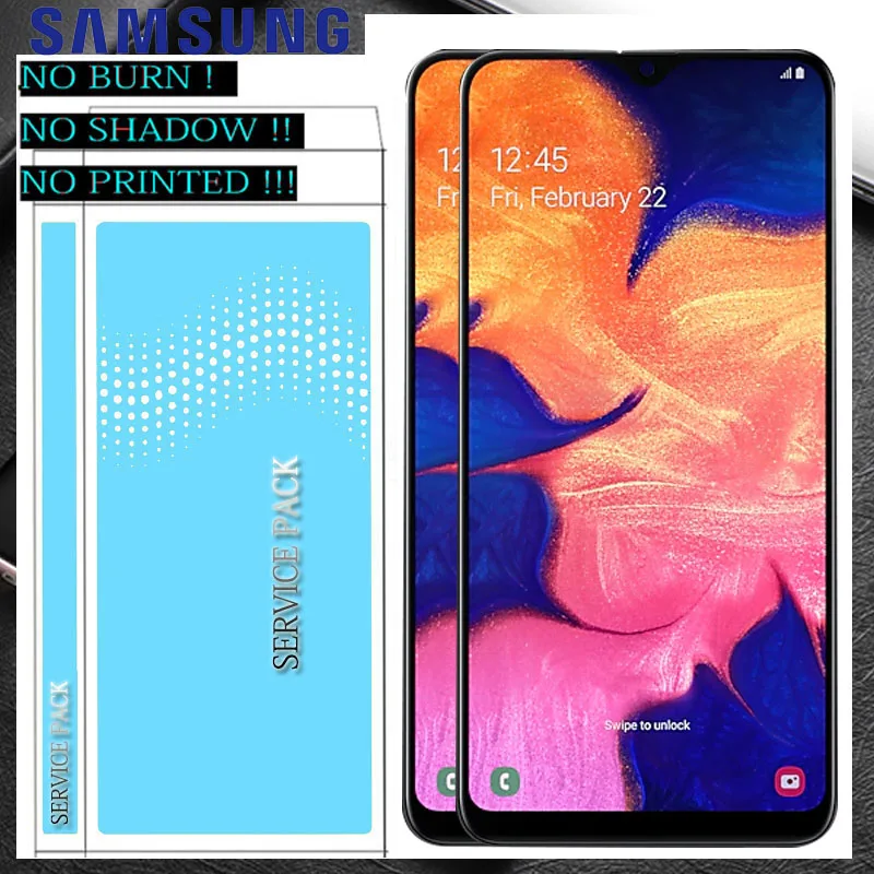 6 2 &quotОригинальный ЖК дисплей для Samsung Galaxy A10 A105 A105F SM сменный экран с дигитайзером