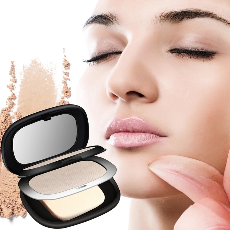 Двухслойный прессованный порошок водостойкий ровный цвет кожи тонкая