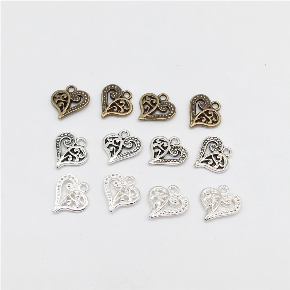 85 шт. подвески в виде сердца для браслетов и ожерелий|Шармы| |