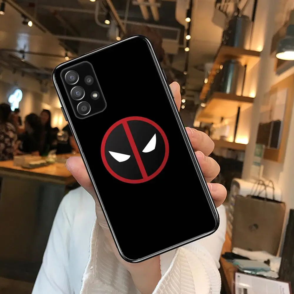Special Offer Marvel sign 5G samsung a51 case samsung galaxi A20E A32 A40 A50 A60 A70S A71 A90 samsung a52 case Black shell